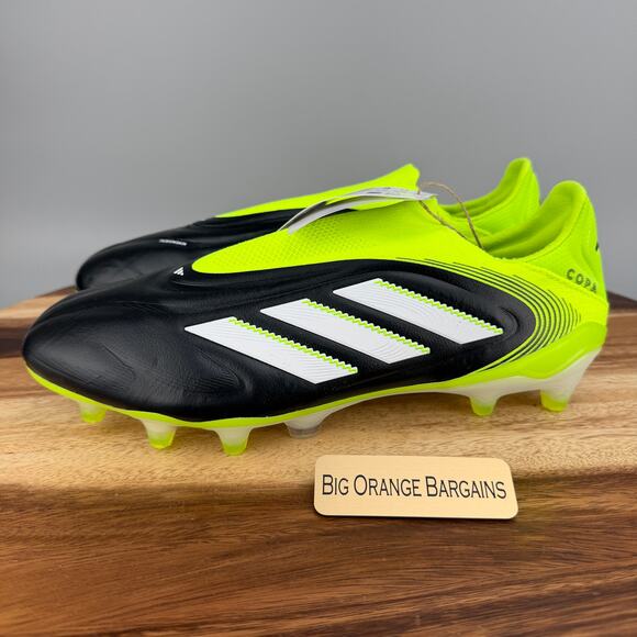 Adidas Copa Pure 3 Elite Laceless FG Cleats JH6302 Men’s 8 Black Lucid Lemon NEW main image 7